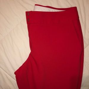 Loft red Capri pants